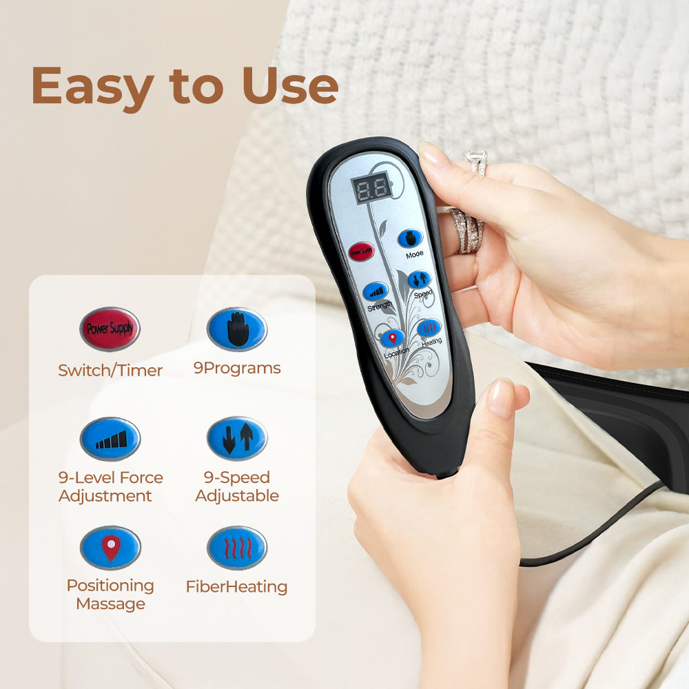 Massage Chair Pad,Back Massage With Heat,Massage Pad With 7Vibration Motors,Chair Massager For Office Chair, Massage Chair For Home Office Use