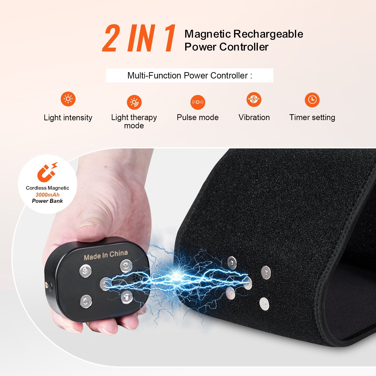 Red Light Therapy Belt For Waist Shoulder 660&850nm Light Therapy Device